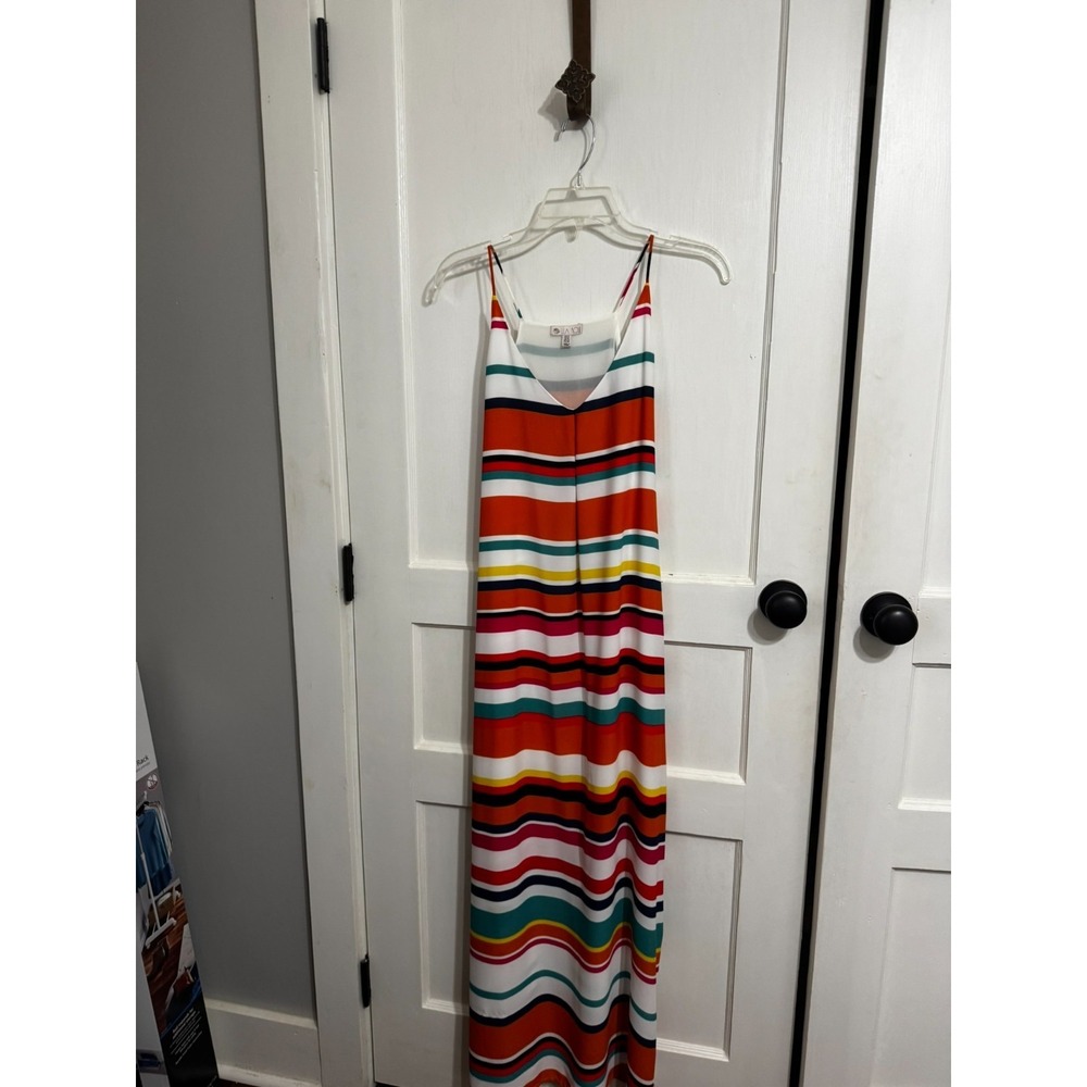 Lila Rose Sleveless‎ Striped Maxi Dress Size 6 Resort Summer